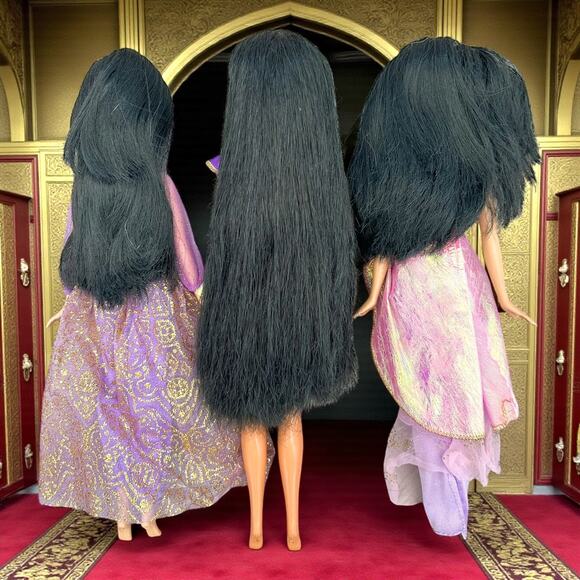 Vintage Disney Aladdin Water JEWEL Magic Jasmine Doll 1993 Princess Mattel Lot - Picture 2 of 3